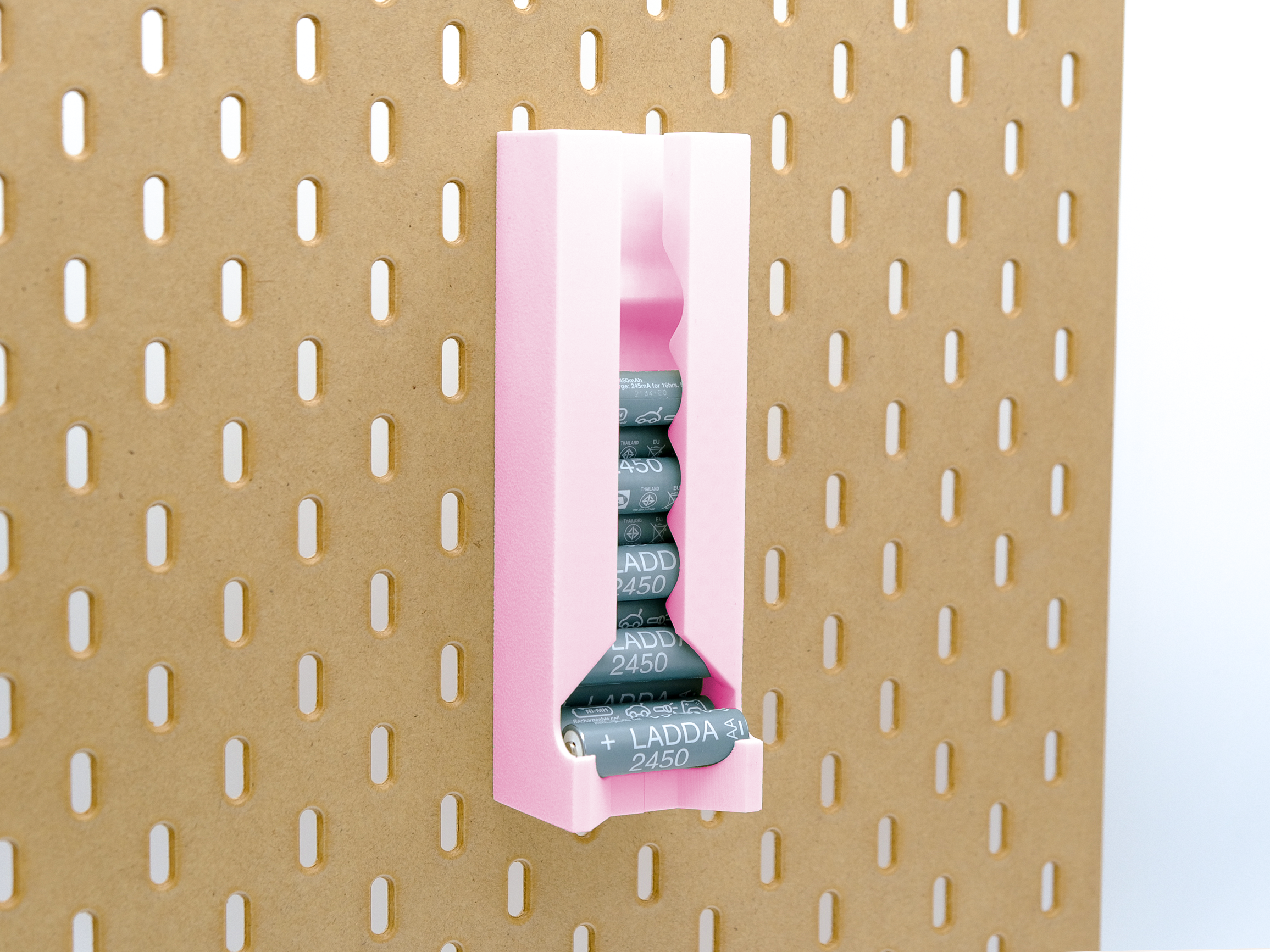 Battery Dispenser (AA or AAA) for IKEA SKADIS
