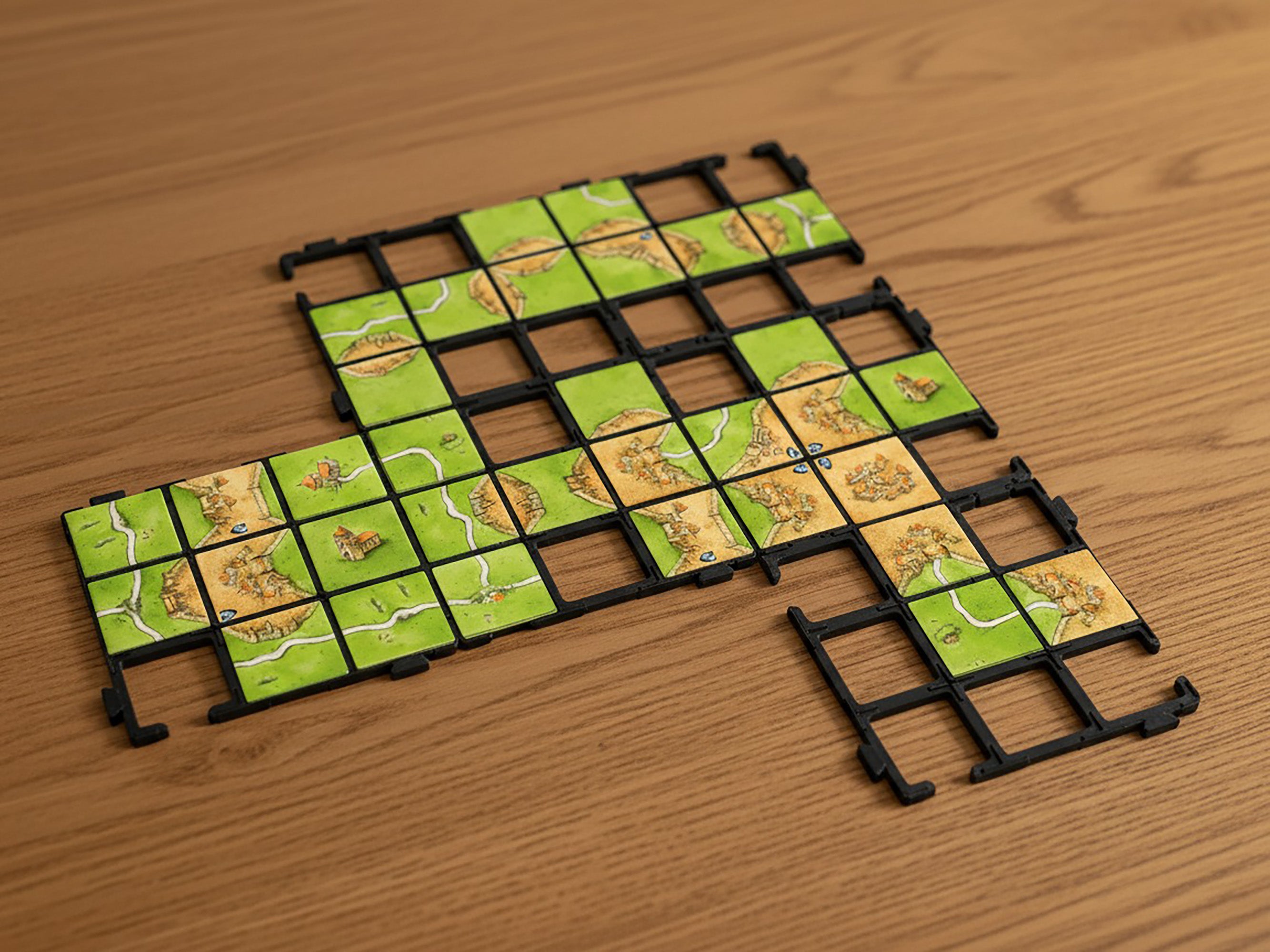 Carcassonne-Gitter-Kachelhalter | 3x3-Gitter-Brettspiel-Aufbewahrungszubehör