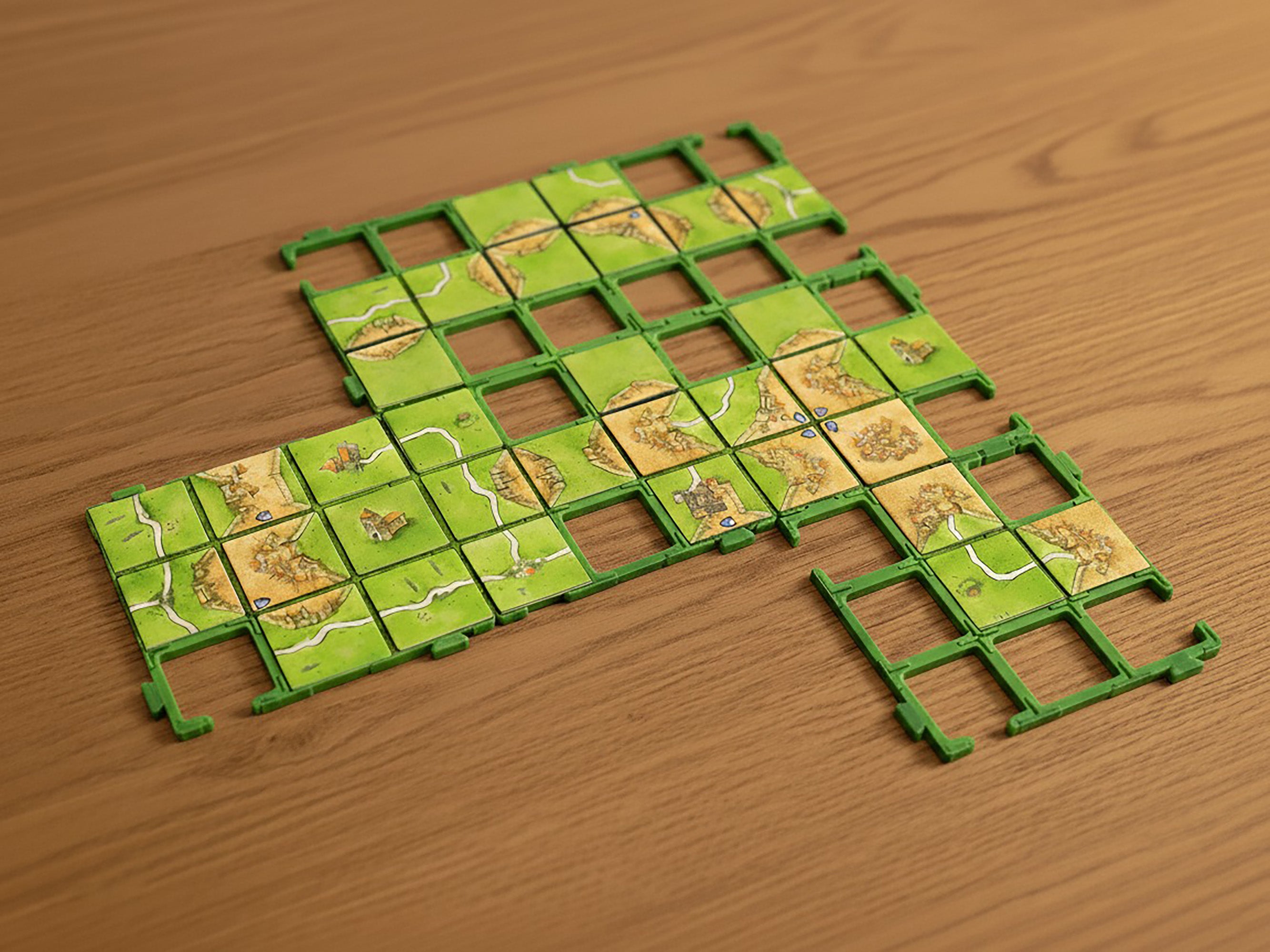 Carcassonne-Gitter-Kachelhalter | 3x3-Gitter-Brettspiel-Aufbewahrungszubehör
