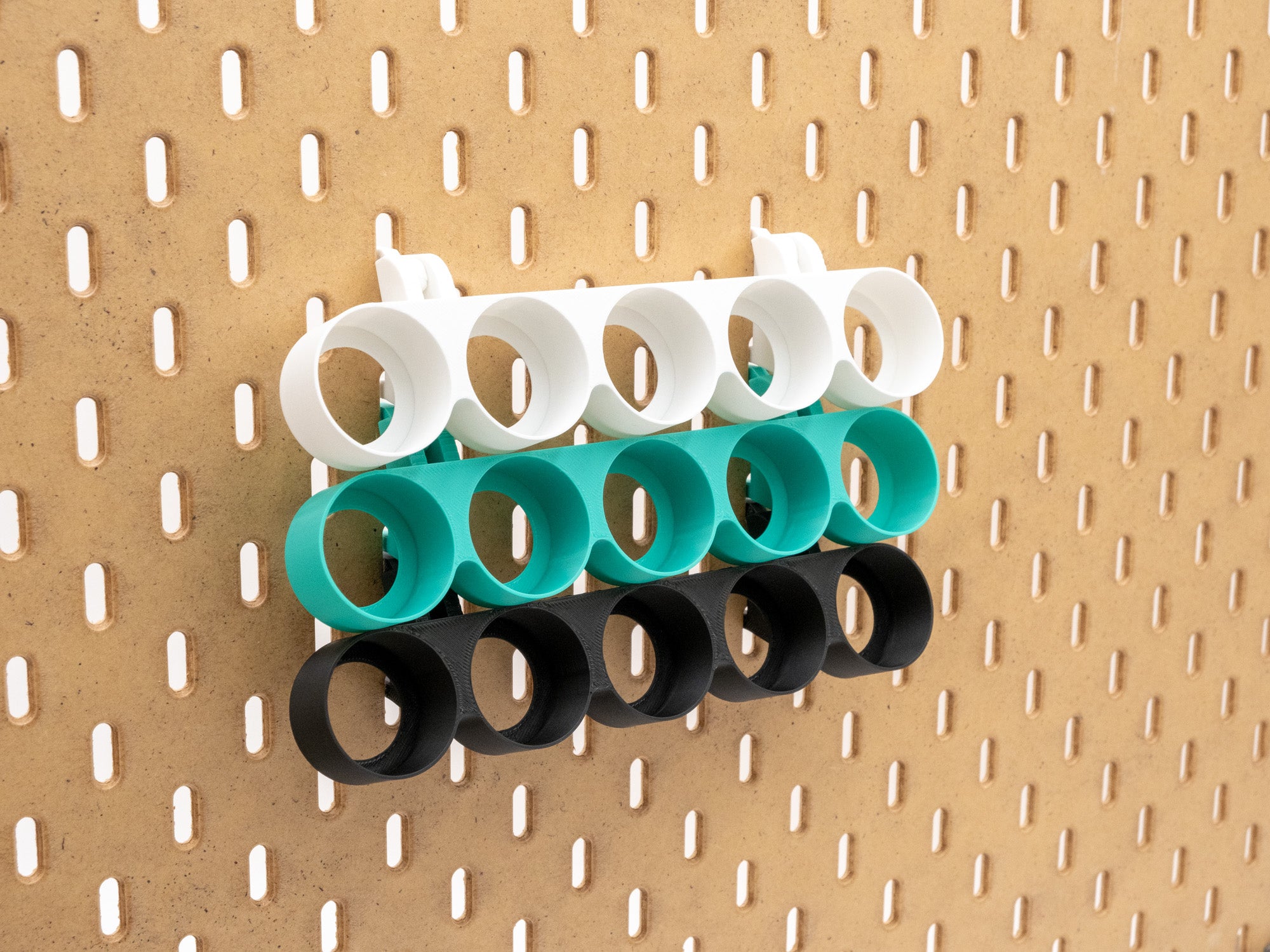 IKEA SKADIS Paint Holder for Tamiya 10ml | Acrylic Paint Organizer for Tamiya Color 10ml | Pegboard Mount Display Rack