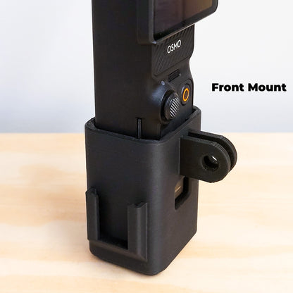 GoPro Mount for DJI OSMO Pocket 3 with Dual Cold Shoe