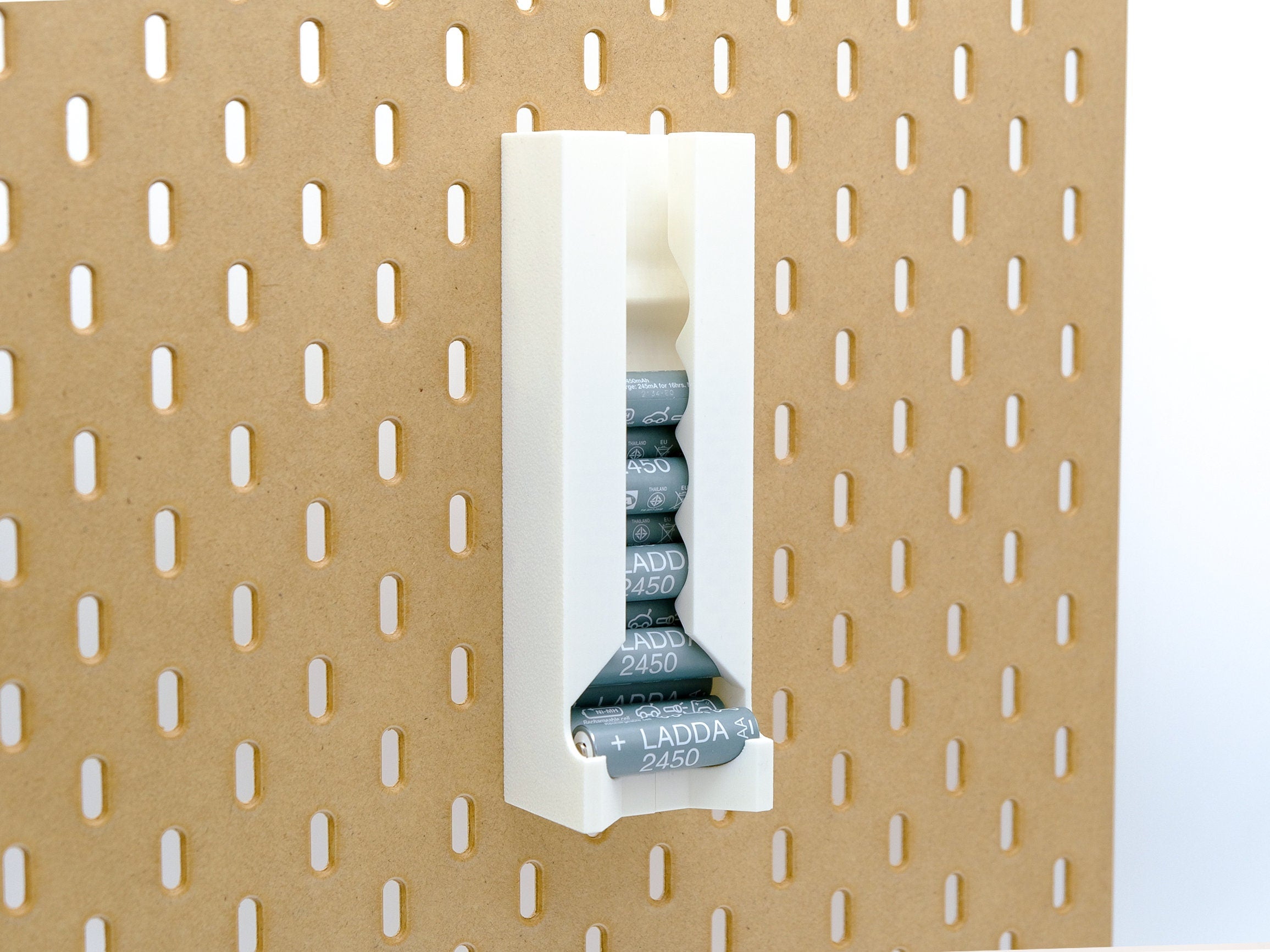 Battery Dispenser (AA or AAA) for IKEA SKADIS