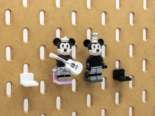 LEGO Mini Figures Holder for IKEA SKADIS | Lego Minifigure Hook, Lego Organization