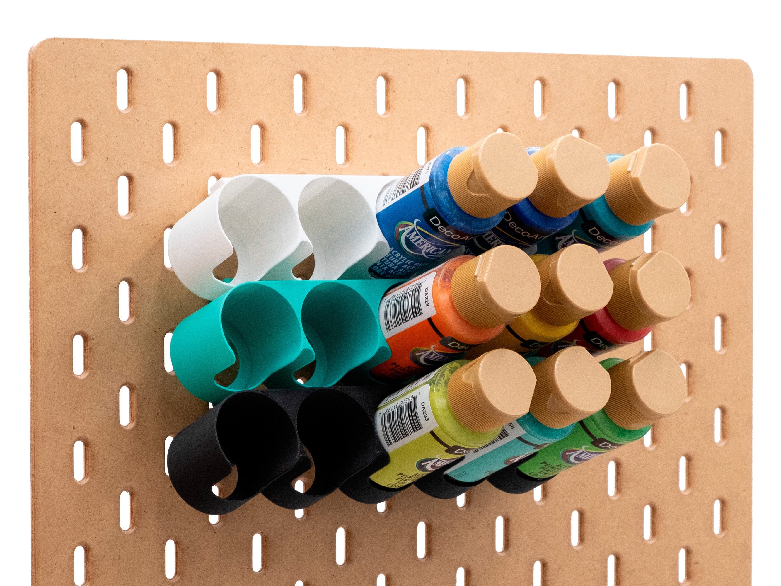 Soporte para pinturas DecoArt 2oz - 59ml en IKEA SKADIS |  Compatible con FolkArt, Apple Barrel...