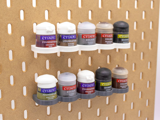 Citadel 12ml Paint Holder for IKEA SKADIS | Acrylics holder for miniatures, Organization for acrylic paints