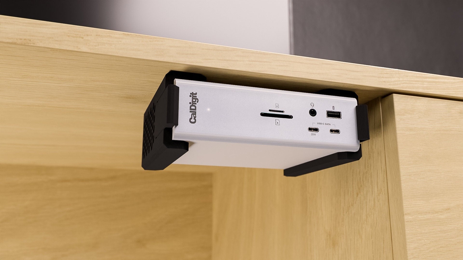 Under Desk Mount for Caldigit TS4 Thunderbolt Station 4 – Printing Smarter